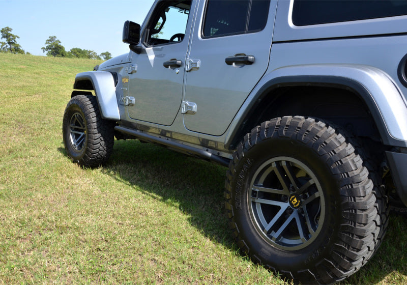 N-Fab Trail Slider Steps 18-20 Jeep Wrangler JL 4 Door SUV - SRW - Textured Black - DTX Performance