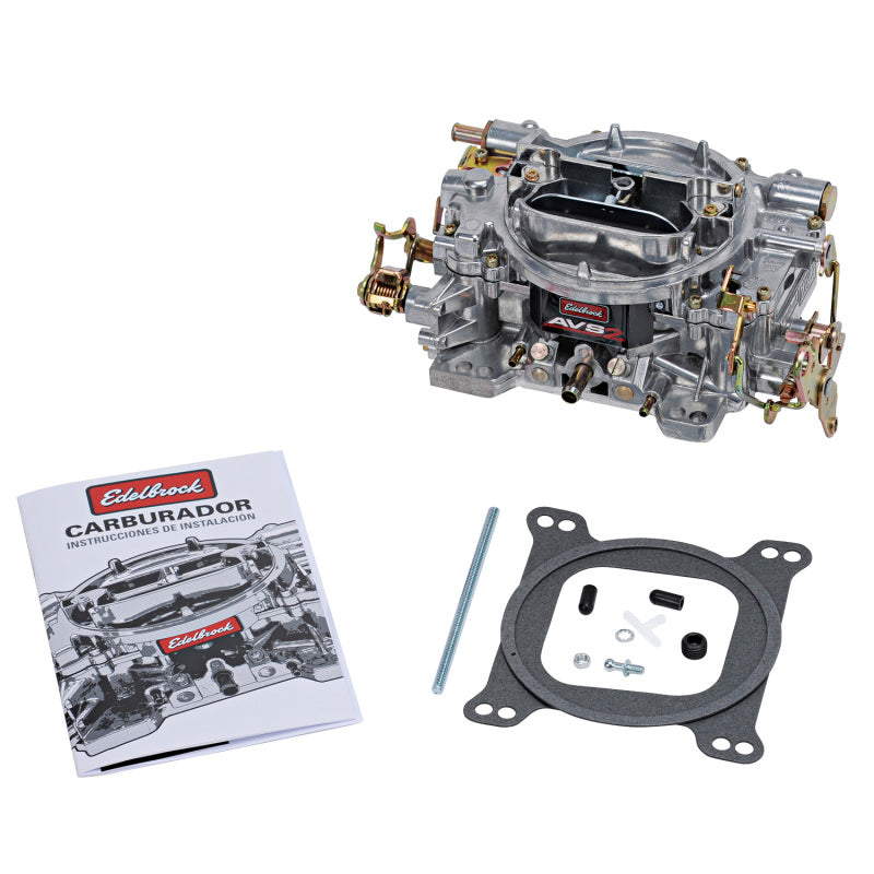 Edelbrock AVS2 500 CFM Carburetor w/Manual Choke Satin Finish (Non-EGR) - DTX Performance