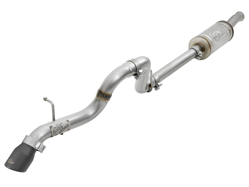 aFe MACH Force-Xp Axle-Back Hi-Tuck Exhaust System w/Black Tip 18-19 Jeep Wrangler (JL) V6 3.6L - DTX Performance