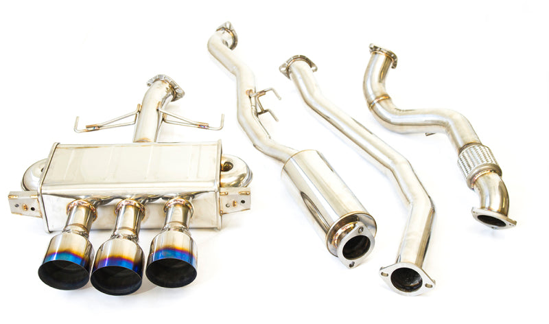 Invidia 17-19 Honda Civic Type R Q300 Triple Titanium Tip Cat-back Exhaust - DTX Performance