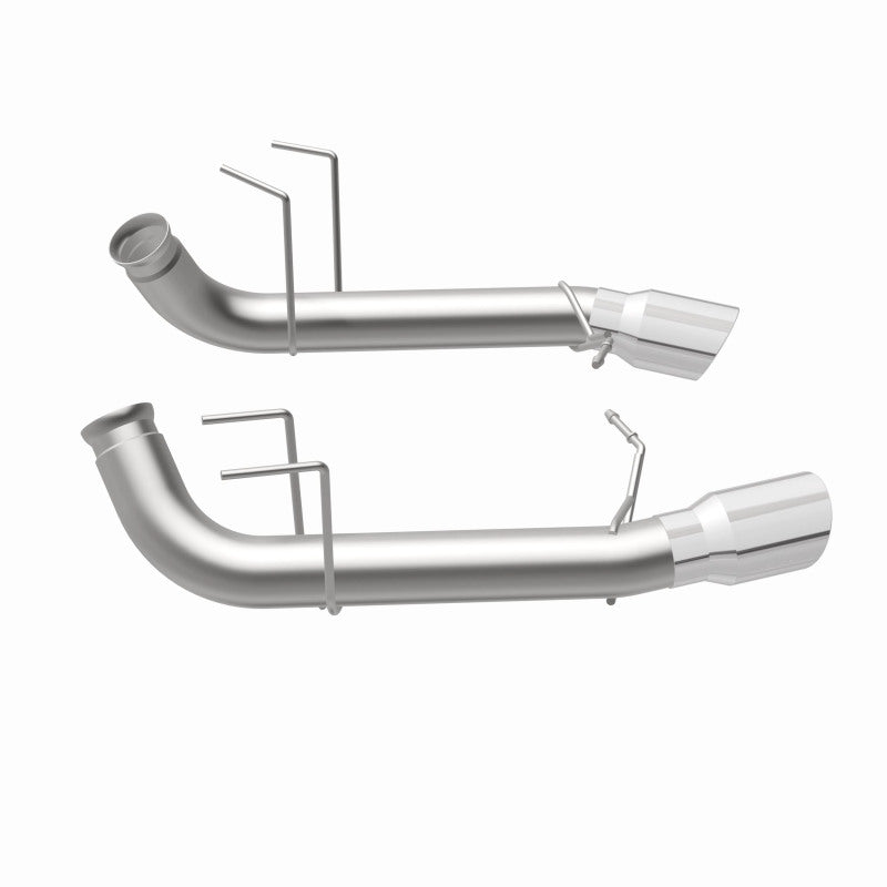 MagnaFlow 13 Ford Mustang Dual Split Rear Exit Stainless Axle-Back Cat Back Exhaust (Competition) - DTX Performance