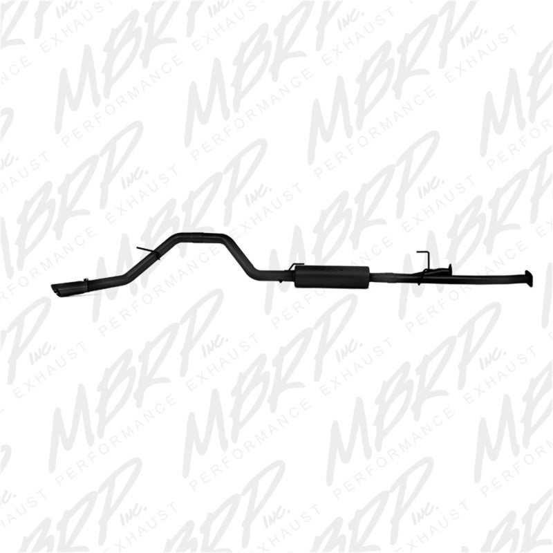 MBRP 2009-2014 Toyota Tundra 5.7L EC-Std. & SB/CC-SB 3in Cat-Back Single Side AL - Black - DTX Performance