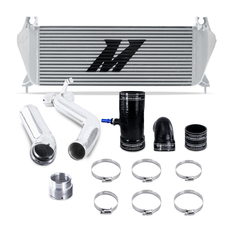 Mishimoto 19+ Ford Ranger 2.3L EcoBoost Intercooler Kit - Silver + Polished Pipes - DTX Performance