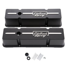 Load image into Gallery viewer, Edelbrock Valve Cover Racing Series Chevrolet 1959-1986 262-400 CI V8 Tall Black - DTX Performance