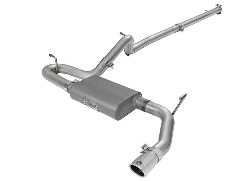 aFe Scorpion 2-1/2in Aluminized Steel Cat Back Exhaust 07-17 Jeep Wrangler V6-3.6/3.8L (4 Dr) - DTX Performance