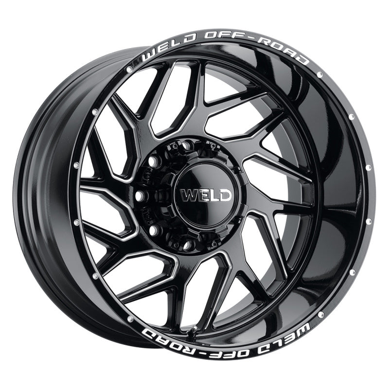 Weld Off-Road W117 20X9 Fulcrum 8X180 ET20 BS5.75 Gloss Black MIL 124.3 - DTX Performance