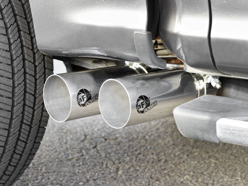 aFe Rebel 3in 409 SS Cat-Back Exhaust 2021 Ford F-150 V6 2.7L/3.5L (tt)/V8 5.0L w/ Polished Tips - DTX Performance