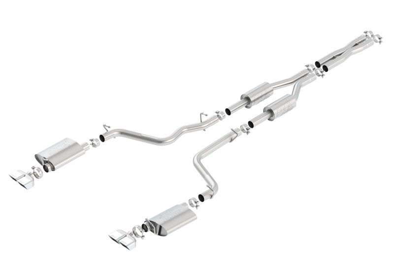 Borla 09-14 Dodge Challenger R/T 5.7L RWD 2Dr. 2.5in. ATAK CB Exhaust - Dual Split Rear Exit - DTX Performance