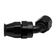 Load image into Gallery viewer, DeatschWerks 8 AN Female Flare Swivel 60-Degree Hose End PTFE - Anodized Matte Black - DTX Performance