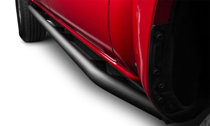 N-Fab Trail Slider Steps 16-20 Toyota Tacoma Crew Cab All Beds - SRW - Textured Black - DTX Performance