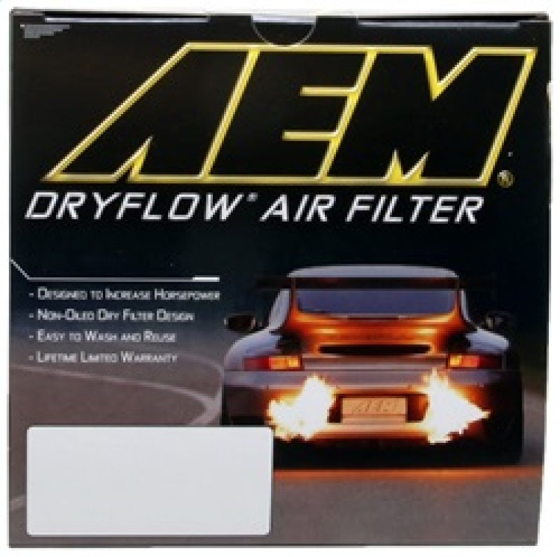 AEM 2-3/4in x 6-7/8in Oval DryFlow Air Filter - DTX Performance