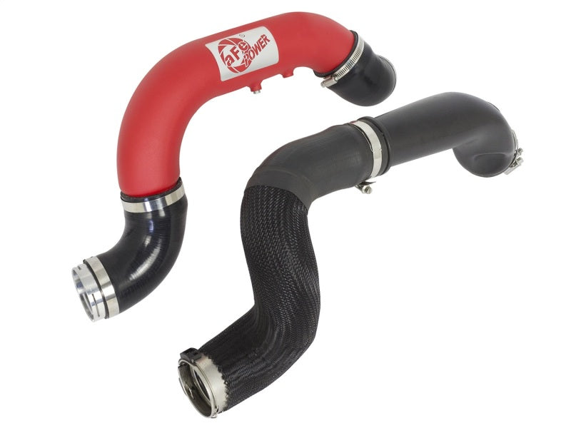 aFe BladeRunner 3in Red IC Tube Cold Side w/ Coupling & Clamp Kit 2016 GM Colorado/Canyon 2.8L - DTX Performance