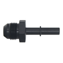 Load image into Gallery viewer, DeatschWerks 8AN Male Flare to 5/16in Male EFI Quick Connect Adapter - Anodized Matte Black - DTX Performance