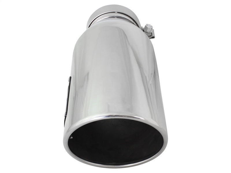 aFe Diesel Exhaust Tip Bolt On Polished 4in Inlet x 6in Outlet x 15in Long - DTX Performance