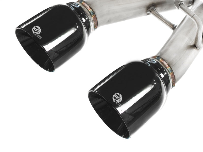 aFe MACHForce XP Exhaust 304SS Cat-Back w/ BlackTips 2008 VW Golf R32 V5 3.2L - DTX Performance