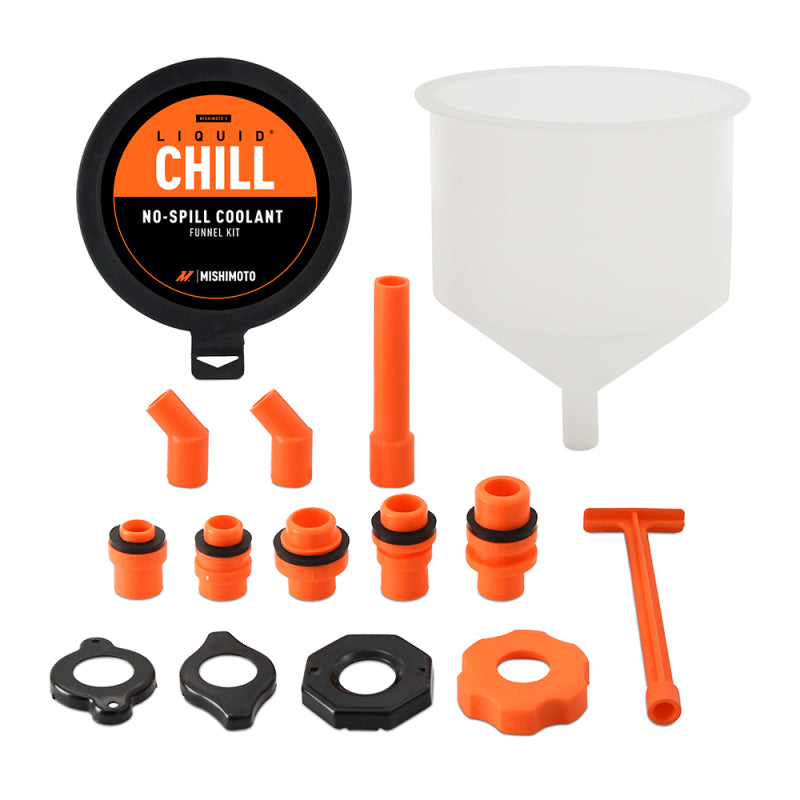 Mishimoto No-Spill Coolant Funnel Kit 15pc Set - DTX Performance