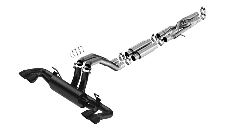 Borla 21-22 Jeep Wrangler Rubicon 392 6.4L V8 AT 4WD 4DR ATAK Cat-Back Exhaust - Coated Black - DTX Performance