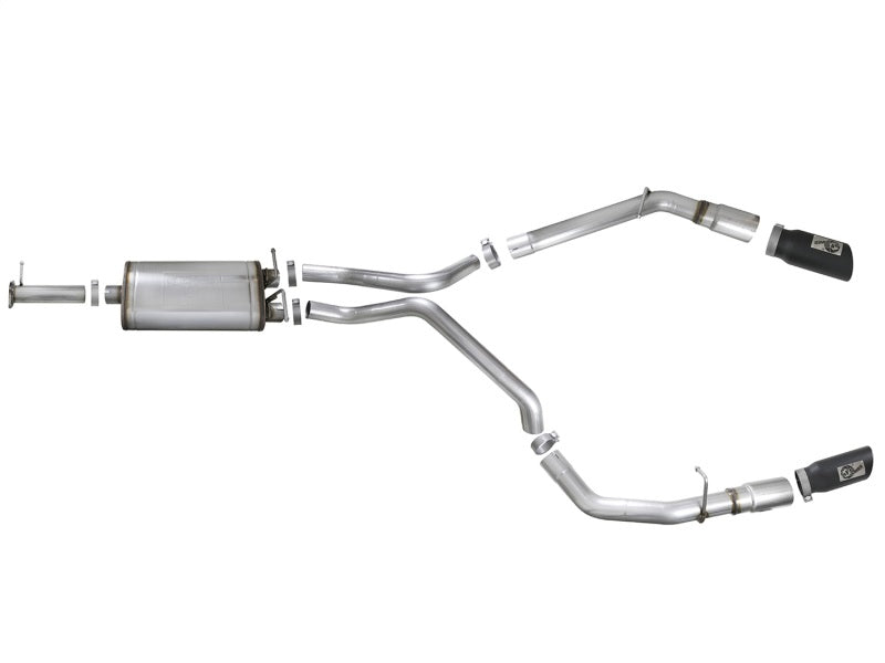 aFe MACH Force-Xp 3in 409 SS Cat-Back Exhaust 2019 RAM 1500 V8-5.7L w/ Black Tip - DTX Performance