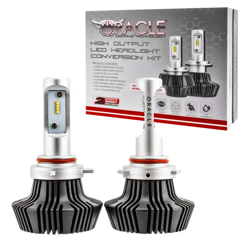 Oracle 9012 4000 Lumen LED Headlight Bulbs (Pair) - 6000K - DTX Performance