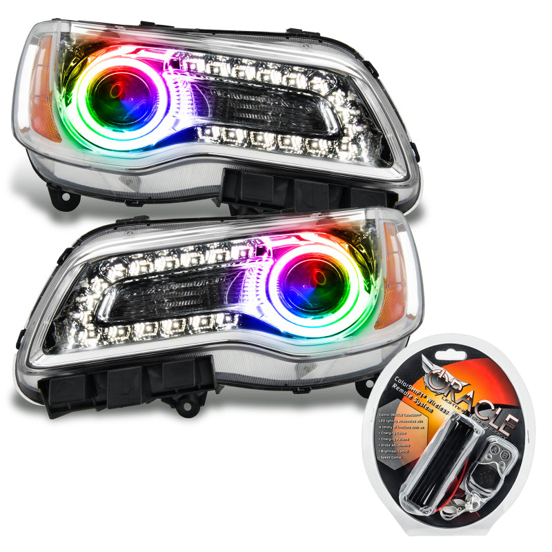 Oracle 11-14 Chrysler 300C SMD HL - Chrome - NON HID - ColorSHIFT - DTX Performance