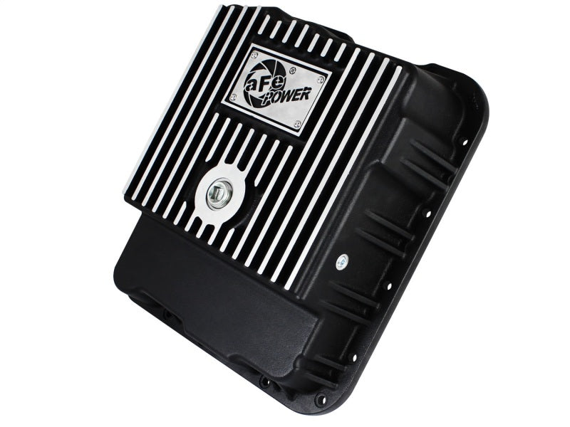 aFe Transmission Pan (Black w/ Machined Fins) GM Trucks 99-16 (4L60-E/4L60E/4L65E/4L70E/4L75E) - DTX Performance