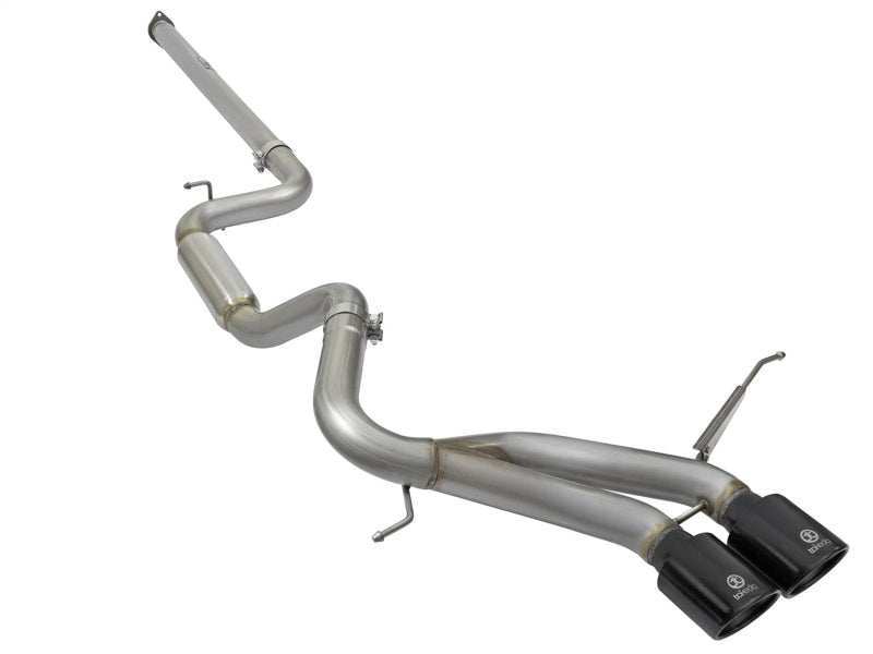 aFe Takeda 3in SS Exhaust Cat-Back 13-16 Ford Focus ST 2.0L Black Tips - DTX Performance