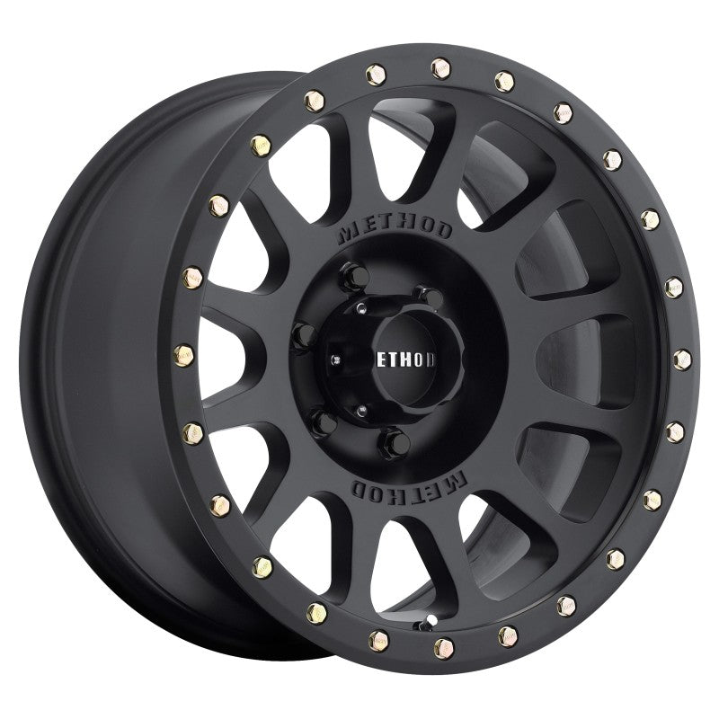 Method MR305 NV 18x9 0mm Offset 6x135 94mm CB Method Matte Black Street Loc Wheel - DTX Performance