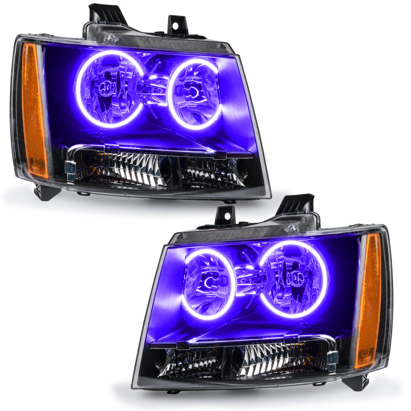 Oracle 07-13 Chevrolet Avalanche Pre-Assembed SMD Headlights - UV/Purple - DTX Performance