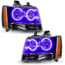 Load image into Gallery viewer, Oracle 07-13 Chevrolet Avalanche Pre-Assembed SMD Headlights - UV/Purple - DTX Performance