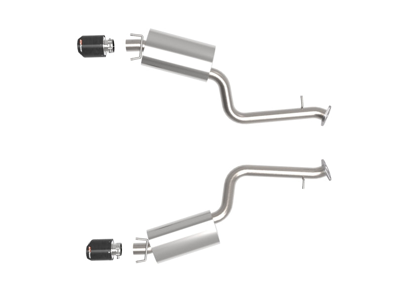 aFe Lexus IS350 14-22 V6-3.5L Takeda Axle-Back Exhaust System- Carbon Fiber Tip - DTX Performance