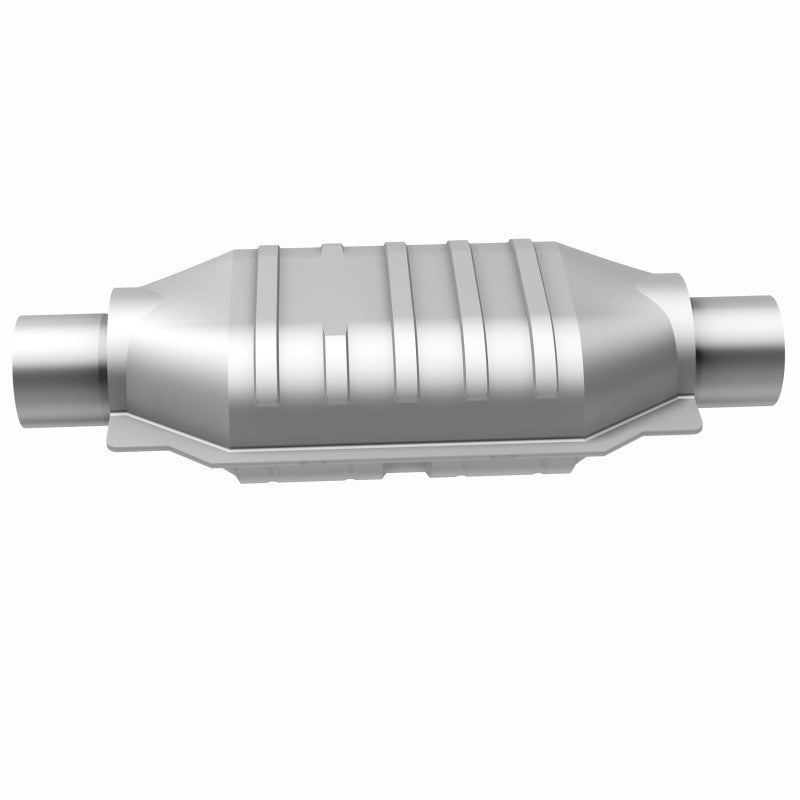 MagnaFlow Conv Universal-Fit 2.25in Inlet/Outlet Center/Center Oval 12in Body/7in Width - DTX Performance