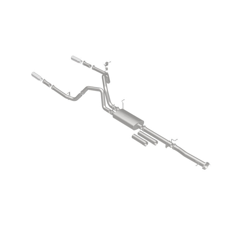 MagnaFlow Stainless Cat-Back Exhaust 2015 Chevy Silverado 2500HD 6.0L Dual Split Rear Exit 4in - DTX Performance