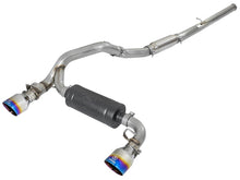 Load image into Gallery viewer, aFe Takeda 3in 304 SS Cat-Back Exhaust System w/ Blue Flame Tip 16-18 Ford Focus RS I4-2.3L (t) - DTX Performance