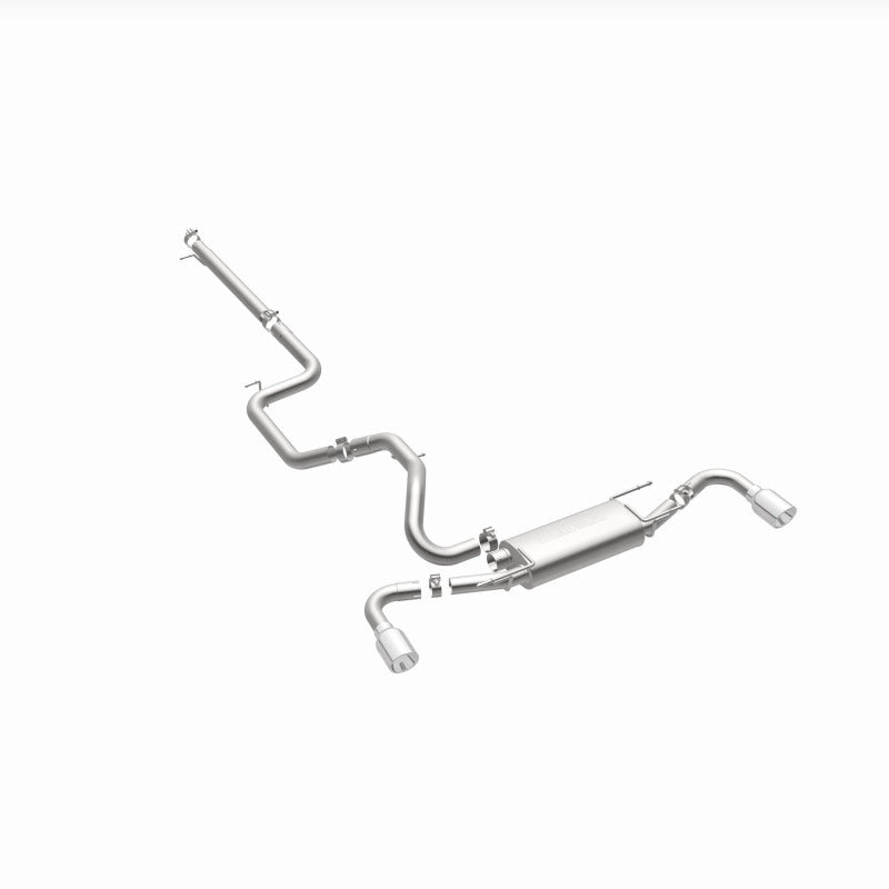 MagnaFlow 10-12 Mazda 3 L4 2.5L Hatchback Split Rear Exit Stainless Cat Back Performance Exhaust - DTX Performance