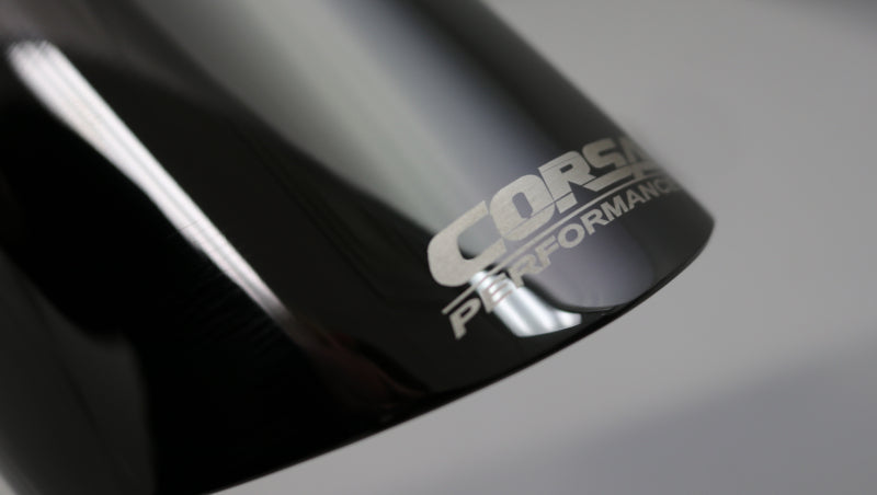 Corsa Single Universal 3.0in Inlet / 4.0in Outlet Black PVD Pro-Series Tip Kit - DTX Performance