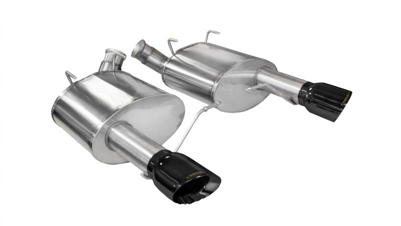 Corsa 11-14 Ford Mustang GT/Boss 302 5.0L V8 Black Sport Axle-Back Exhaust - DTX Performance