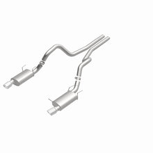 Load image into Gallery viewer, MagnaFlow 13 Ford Mustang Dual Split Rear Exit Stainless Cat Back Performance Exhaust (Street) - DTX Performance