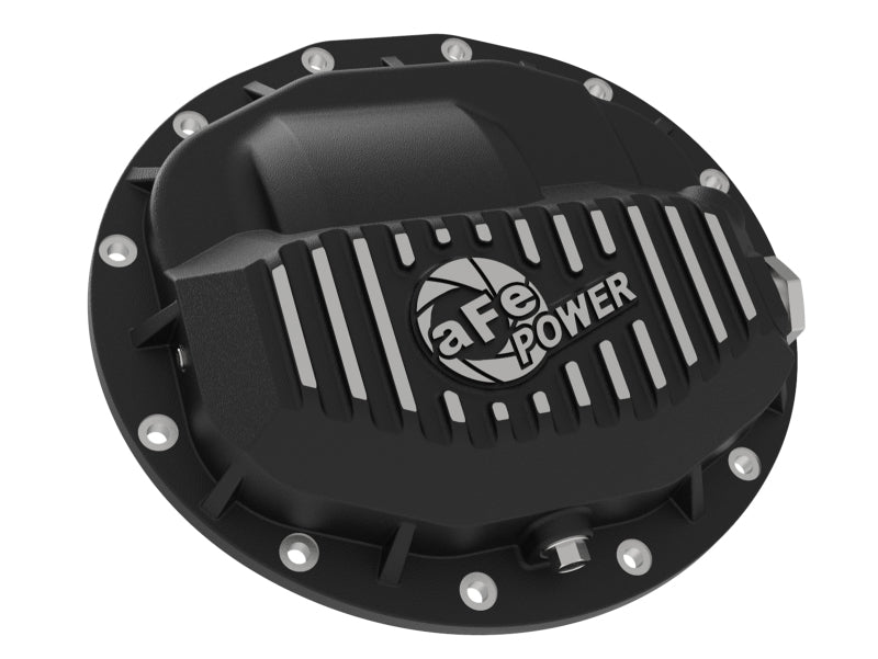 aFe Power Pro Series Rear Differential Cover Black w/ Machined Fins 13-18 RAM Diesel Trucks L6-6.7L - DTX Performance