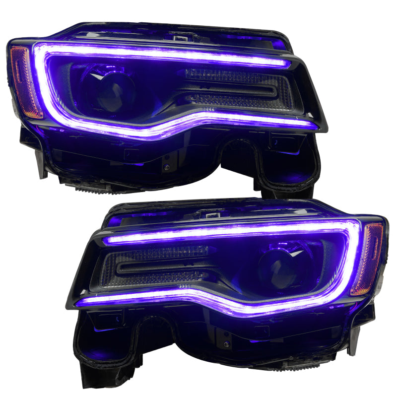 Oracle 14-21 Jeep Grand Cherokee Dynamic Headlight DRL Upgrade Kit - ColorSHIFT - Dynamic - DTX Performance