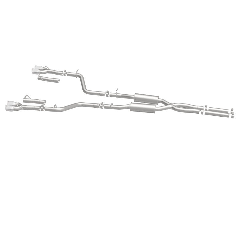 MagnaFlow Cat-Back, SS, 2.5in, Quad Split Rear 3.5in Tip 2015 Dodge Challenger 3.6L V6 - DTX Performance