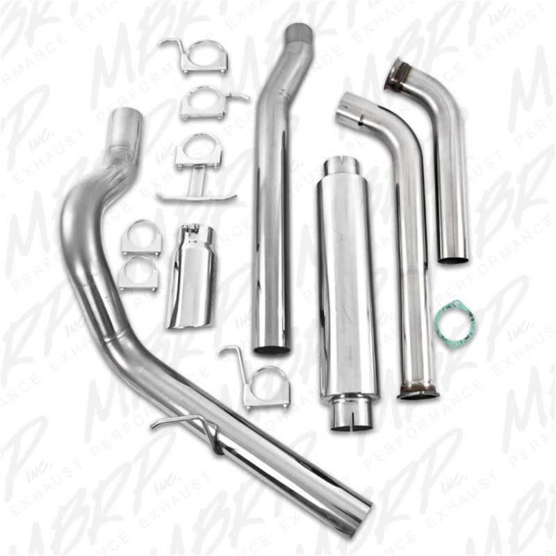 MBRP 2003-2007 Ford F-250/350 6.0L EC/CC Turbo Back Single Side (Stock Cat) - DTX Performance