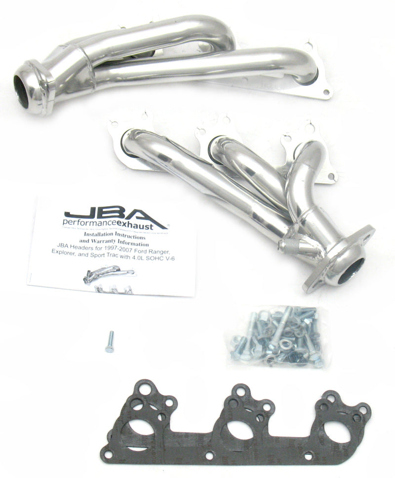 JBA 97-11 Ford Ranger 4.0L OHC w/Driver Side EGR 1-1/2in Primary Silver Ctd Cat4Ward Header - DTX Performance