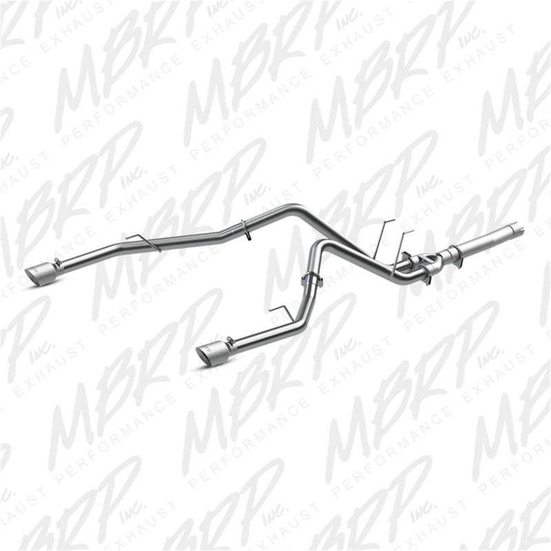 MBRP 2014 Dodge Ram 1500 3.0L EcoDiesel 2.5in Filter Back Exhaust Dual Split Rear Exit Alum - DTX Performance