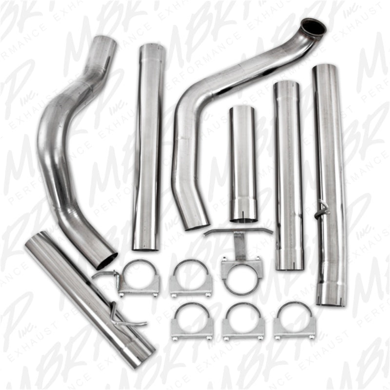 MBRP 1999-2003 Ford F-250/350 7.3L 4in Turbo Back Single No Muffler T409 SLM Series Exhaust System - DTX Performance