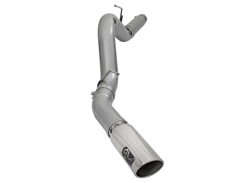 aFe LARGE Bore HD 5in Exhausts DPF-Back SS w/ Pol Tips 16-17 GM Diesel Truck V8-6.6L (td) LML/L5P - DTX Performance