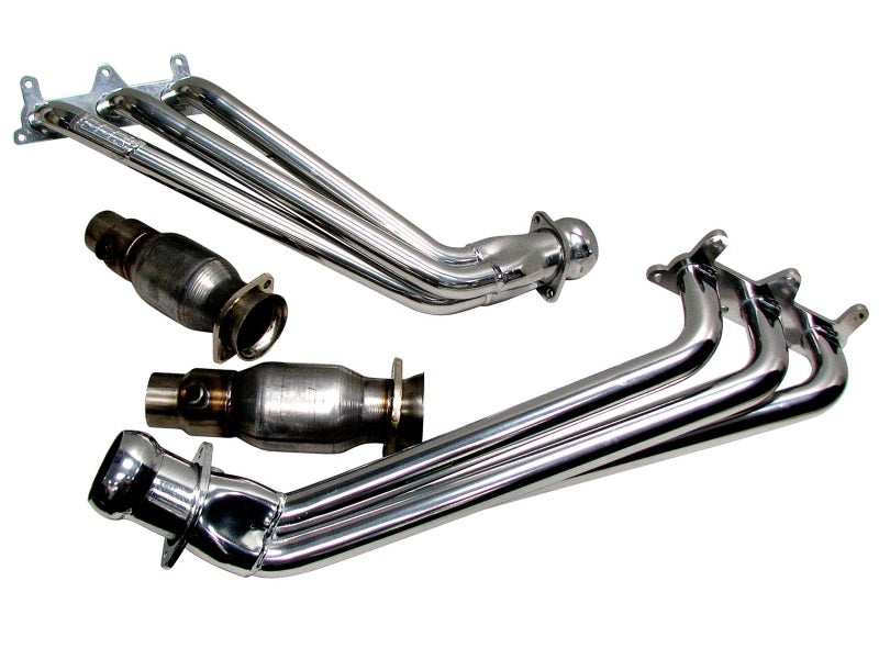 BBK 10-11 Camaro V6 Long Tube Exhaust Headers With Converters - 1-5/8 Chrome - DTX Performance