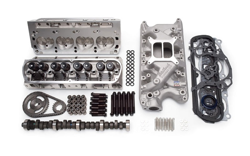 Edelbrock Cylinder Heads E-Street Sb-Ford w/ 1 90In Intake Valves Complete Packaged In Pairs - DTX Performance