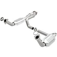 Load image into Gallery viewer, MagnaFlow Conv DF 02-06 Cadillac Escalade / 02-06 Chevy Avalanche 5.3L Dual Conv Y-Pipe Assembly 2WD - DTX Performance