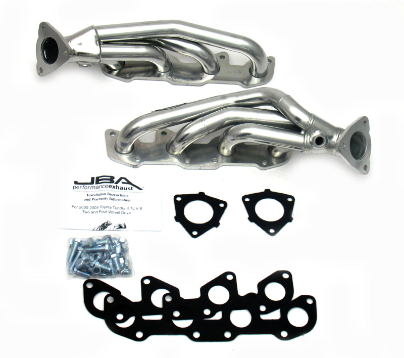 JBA 00-04 Toyota 4.7L V8 1-1/2in Primary Silver Ctd Cat4Ward Header - DTX Performance