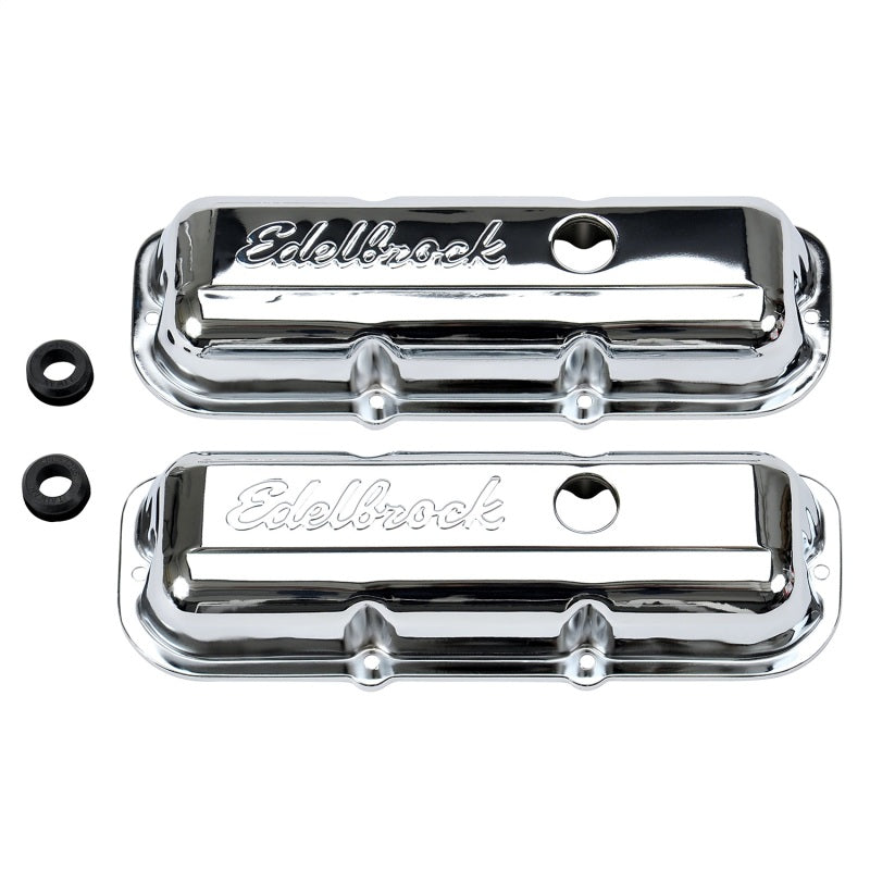 Edelbrock Valve Cover Signature Series Chevrolet 1982-1993 2 8L 60 V6 Chrome - DTX Performance